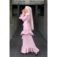 Adior Hana Ruffle Dress - Purple Pastel